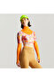 Asmc Crop Women's Yellow T-Shirt Ix4374 - 2