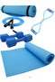 Get Ready for Summer 5 Piece Pilates Set - Pilates Mat, Dumbbells, Chest Elastic and Jump Rope