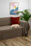 Zenit Sofa Cover 175X300 Large Decorative Jacquard Chenille |   Sofa Cover |    Non-Slip, Brown