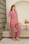 %100 Cotton Buttoned Women's Pajama Set – Comfortable and Stylish Shirt Pajama Design - Wide Size Range - 3