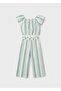Girl's Striped Trouser Suit 4-8 Years Green