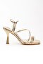 Women's Summer Thin Heeled Shoes Gold