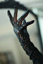 Long Black Lace Bridal Gloves, Waltz Tango Glove - 3