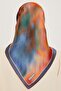 Abstract Patterned Twill Pure Silk Scarf 9233D 80 - 4