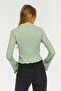 Women's Long Sleeve Crop Shirt - 6