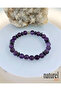 Amethyst & Hematite Natural Stone 8mm Unisex Bracelet - 3