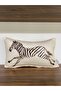 E712-5030 Running Zebra Cream Floor Edges with Patterned Double-Sided Bias Tape Kirlent Cover