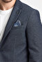 Miller Men's Navy Blue Oversize Large Size Denim Look Cotton Lycra Stretching Fabric Blazer Jacket - 2