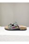 25Y102-2 Double Buckle Stone Cork Sole Slippers Women - 3