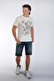 Capela Men's 100% Cotton O-Neck T-Shirt Ecru