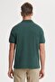 Twins Men's 100% Cotton Polo Neck T-Shirt Dark Green - 2