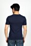 Mike Men's 100% Cotton O-Neck T-Shirt Navy Blue - 3