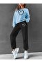Women's Printed Tracksuit Set - Crew Neck Tracksuit Set
