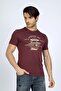 Divided Men's 100% Cotton O-Neck T-Shirt Plum - 3