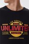 Unlimited Men's 100% Cotton Crew Neck T-Shirt Black - 5