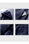 Men's Sporty Run Printed Wind and Waterproof Mesh Lining Hiking Sports Fitness Raincoat - 6