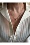 Stainless Steel Mini Stone Y Necklace - 4