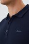 Tylens Men's 100% Cotton Polo Collar Long Sleeve T-Shirt Light Navy Blue - 3