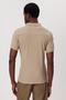 Tylen Men's 100% Cotton Polo Neck T-Shirt Dark Beige - 4