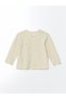 Lcw Kids Ecru Crew Neck Butterfly Girls' T-Shirt and Leggings 2-Piece - 5