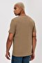 Gael Men's 100% Cotton O-Neck T-Shirt Dark Beige - 4