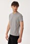 Twigos 5 Men's Pique O-Neck T-shirt Gray Melange - 2