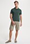 Nature Men's 100% Cotton Printed Polo Neck T-Shirt Dark Green - 2
