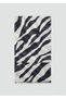 Linen Blend Zebra Print Scarf - 2