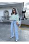 Lew 90s Blue Lycra - Super High Waist Loose Jeans Palazzo Pants 2024 - 2