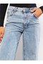 By-7266 Stretch Fabric Women's Blue High Waist Wide-Leg Loose Jans Jeans Stone Boyfriend Pants - 5