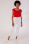 Monera Women's High Waist White Boyfriend Jeans - 2024 - 3