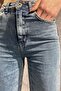 Zero Max Delpotro - Blue Medium Snow Loose High Waist Denim Jeans - 2