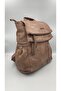 Washed Soft Leather Backpack - 2