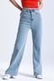 Benjamin Julia Blue High Waist Lycra Snow Loose Women's Jeans - 2