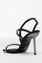 Black Evening Dress Shoes Stone Heels Shoes Heels Evening Dress Shoes Summer Heels - 4