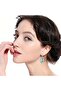 Silver SILVER 1 Pair/Delicate Ethnic Abalone Shell Dragonfly Earrings Fashionable Women's Jewelry Gi - 4