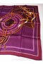Burgundy Purple Chain Belt Pattern Pure Silk Sura Woven Scarf-E25Ya9315D01-54-Kvs0666 - 8