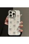 iPhone 15 Compatible Bow Figured Epoxy Phone Case