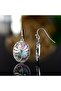 Silver SILVER 1 Pair/Delicate Ethnic Abalone Shell Dragonfly Earrings Fashionable Women's Jewelry Gi
