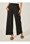 Mid Rise Wide Leg Pants with Pintuck Detail - 2