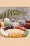 Lucky Bracelet (with Gift Stones) Yellow Citrine, Amethyst, Green Aventurine, White Agate, Strawberry Crystal - 2