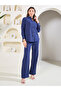 Oversized Crinkle Textured Shirt with Roll Up Sleeves - 2