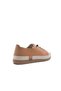 Genuine Leather Rubber Laced Women's Tan Color Comfort Shoes - 4