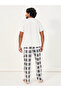 Solid Henley Neck T-Shirt & Checkered Pyjama Set - 5