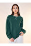 Oversized Slogan Sweatshirt with Overlock Seam Detail - 2