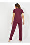 Solid Cotton T-Shirt & Straight Pyjama Set - 5