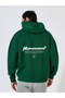 Back Text Print Oversized Heavyweight Hoodie - 5