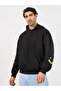 Minimal Emoji Print Oversized Heavy Hoodie