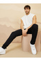 Straight Fit Open Hem Jogger