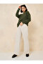 Basic Turtleneck Cashmere Textured Extra Soft Relax Fit Knitwear Sweater H1651Az20Wn - 2